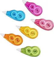 KAILIKETIY Quick Fix Correction Tape 6pcs White Out Tape Correction Tape for Students Boys and Girls Office Easy to Use Writing Correction Tool Random