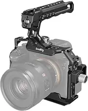 SmallRig A7 IV Cage with Top Handle and Cable Clamp, Basic Kit for Sony Alpha 7R V/Alpha 7 IV/Alpha 7 S III - 3668