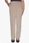 Alfred Dunner Women's Dover Cliffs Proportioned Medium Pant Mocha Size 12 Petite