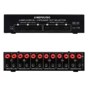 3 in 3 Out Passive Power Amplifier Speaker Selection Switcher Audio Switching