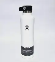 Hydro Flask Standard Mouth Water Bottle Screw Cap 709ML/24oz. WHITE NEW