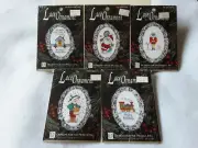 NEW Designs For The Needle BUNDLE 5 Lace Ornaments cross stitch kits Christmas