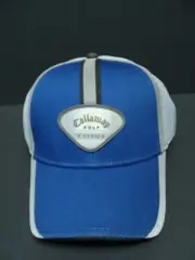 NWT Callaway Men's Golf Cap Blue Gray Hat Cotton Poly Breathable Adjustable New