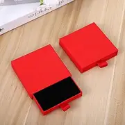 [BIGTEDDY] 2022 Jewelry Gift Boxes Cardboard Box for Necklaces Bracelets Rings Earrings AU (Red)