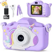 Upgraded 48MP Kids Camera for Girls Boys 3-12, Video Selfie Camera-Christmas Bir
