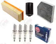 Tune Up Kit (NGK Iridium IX) fits 2009-2016 Audi A4 QUATTRO Turbocharged (for: Audi)