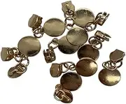 10-Pcs Removable Zipper Repair Kit Instant Repair Spare Replacement Fixed Zipper Zipper Bright Platinum, Golden Yellow, Light Gold Plated Suitable for Clothes, Sleeping Bags, Tent, Backpack