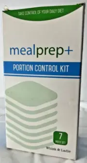 Whisk & Ladle New Mealprep+ 7PCS Portion Control Containers Lose Weight System
