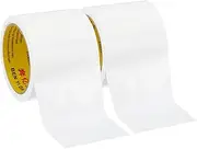 uxcell 3"x0.01" Bookbinding Tape, 22 Yard Total 2 Roll Cloth Bookbinding Repair Tape Book Binding Tape Self Adhesive for Repairing Old Books, White