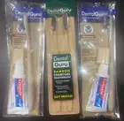 Lot 2Pk Dental Guru Bamboo Charcoal Infused Soft Bristle Toothbrush Travel Kits