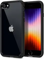 Spigen [Ultra Hybrid 2] iPhone 7 Case/iPhone 8 Case with Clear Air Cushion Technology for Apple iPhone 7 (2016) / iPhone 8 (2017) - Black
