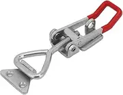 Joyzan Pull Latch, Toggle Clamp Latch Tool Box Latches Buckle Clamps Steel Catch Clip Tire Carrier Jig Wood Smoker Heavy Duty Large Holding Capacity for Industrial Equiipment Boxcar Lid Door, Silver
