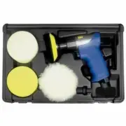 3" Round Mini Air Astro Pneumatic Buffing Buffer Polishing Buff Tool Kit