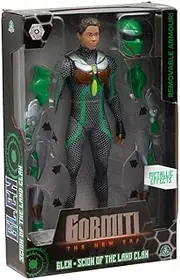 Gormiti GRV031 Articulated Figure 27 cm Scion with Armor, Earth Model - Glen, for Children from 4 Years, Multi-Colour