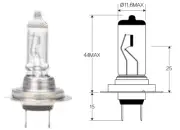 Globe H7 Headlamp 12V 55W ACH7 AcDelco For Saab 45172 YS3F Sedan 1.9 TTiD 1.9LTD (for: Saab)