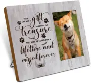 Farmhouse Pet Memorial Frames for Dog and Cat Sympathy Gifts