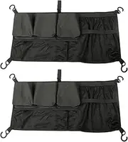 2 Pack Stroller Wagon Cargo Net for WONDERFOLD All W-Series Models, Stroller Wagon Accessories Organizer Bag Foldable Mesh Cargo Storage Net with Sorting Pockets for Large Storage Space