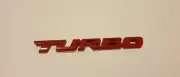FORD Falcon TURBO EMBLEM Metal BADGE RED AU BA BF FG FGX FPV XR6 Sedan Ute