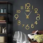 Frameless Clock Silent Wall Clock Durable Wide Application Frameless Silent
