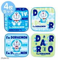 在飛比找樂天市場購物網優惠-哆啦A夢Doraemon4入小方巾16x16cm，浴巾/毛巾