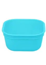 Re-play Set Of 3 12oz Square Dining Bowls - Pool Blue - New In Bag