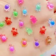 100pcs Charm Turtle Resin Flatback For Slime Nail Craft Decorations