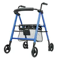 在飛比找樂天市場購物網優惠-老人助行器手推車可坐代步輕便折疊多功能四輪助步器走路輔助器