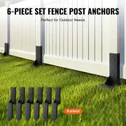 Fence Post Anchor Repair Kit 6 Pack 35x35 Inch Support Stakes for Stabilization