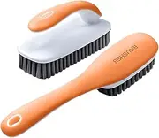 [Generic] Laundry Scrub Brush - 2X Clothes Washing Brush | Portable Bathroom Cleaning Tool with Ergonomic Grip, Multi-Purpose Household Supplies for Fabric