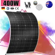 400W ETFE Flexible Solar Panel 12V Mono Home RV Caravan Camping Charging Battery