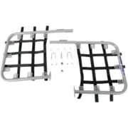 DG Silver Carbon Steel Nerf Bars w/Black Webbing (54-2122)