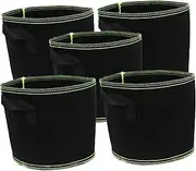 NULYLU 5pcs Thickened Planting Bag Non-Woven Potato Grow Bags Nursery Bags Seedling Non-Woven Seedling Bag Plants Grow Bags Potato Growing Bag Potato Planting Bags Fabric Bag Growing Bags