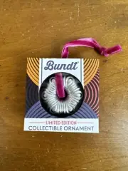 Nordic Ware Bundt Pan Christmas Ornament Cast Aluminum Silver Limited Edition