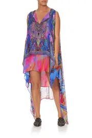 LONG SHEER OVERLAY DRESS PSYCHEDELICA