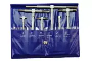 Satin Chrome Telescoping Gage 5/16" - 6" 6 Pc Set Telecope T-Bore Hole Gauge !