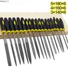 6pcs Mini Wood Rasp Assorted Files Set Carpentry Filing 5x180mm 4x160mm 3x140mm
