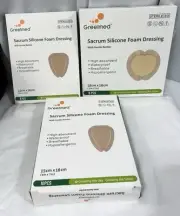 20 Sacrum Silicone Foam Dressings with Border 6" x 7 & 7" x 7" Greetmed New