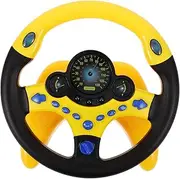 Steering Wheel for Rotating Suction Cup with Built Music Simulated Driving Experience for Playtime Fun Durable and Comfortable Design for Secure Grip