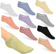 [BESPORTBLE] 12Pairs Women Ankle Socks Seamless Breathable Cotton Socks for Running and Leisure Sweat Absorbent Soft and Lightweight Design