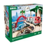 BRIO World Travel Rail Set 42 Pieces Electric Train Wooden Rail Toy 33512 Gift