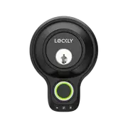 Lockly Black Matte Model X Single-Cylinder Bluetooth Mobile App Controlled Deadbolt Lock With Biometric 3D Fingerprint