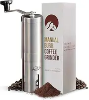 Stainless Steel Ceramic Burr Hand Crank Manual Coffee Grinder Bean Mill
