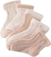 [GZMM] Newborn Baby Organic Cotton Socks 5 Pairs Pack For 0-24months Infant Toddler