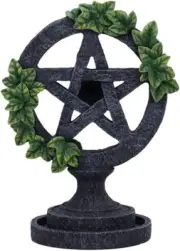Nemesis Now Aged Pentagram Backflow Incense Burner, Grey, 19cm