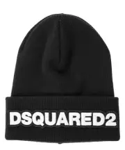 Dsquared2 beanie men KNM000101W01568M063 Black wool cap hat beret