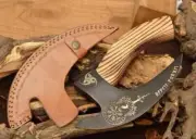 Handmade Viking Pizza Axe Cutter Custom Carbon Steel Hatchet Tomahawk HandForged