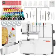 Bernette B44 FUNLOCK Overlock Serger Sewing Machine with 80 Thread Spool Bundle