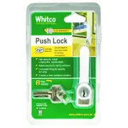 Whitco Sliding Window Push Lock - White