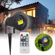 R&amp;G LED Laser Projector Stage Light Remote Waterproof Outdoor Landscape Garden Yard Decor 7184 EU PLUG