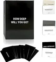 How Deep Will You Go? 99 Icebreaker Conversation Cards, Fun Game to Deepen Connections for Family Gatherings Friend Meetups Parties Road Trips Dates Game Nights